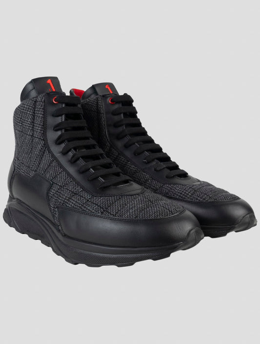 Kiton Knt Black Cashmere Pl Plus One Boots