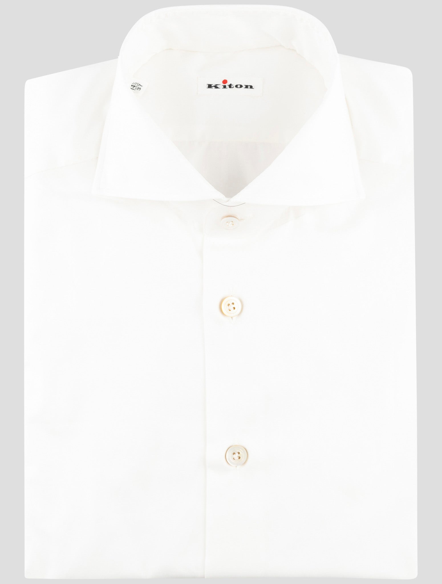 Kiton White Cotton Shirt