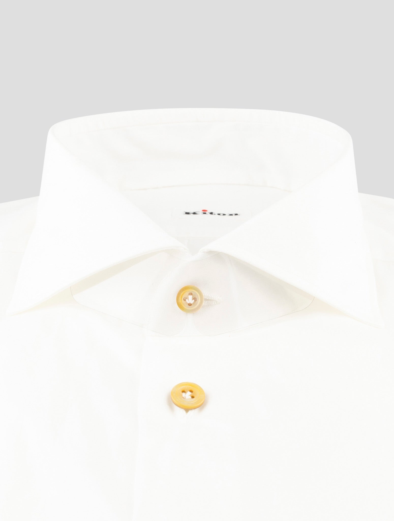 Kiton White Cotton Shirt