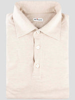 Kiton Beige Cotton Cashmere Sweater Polo