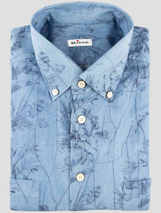 Kiton Multicolor Cotton Shirt