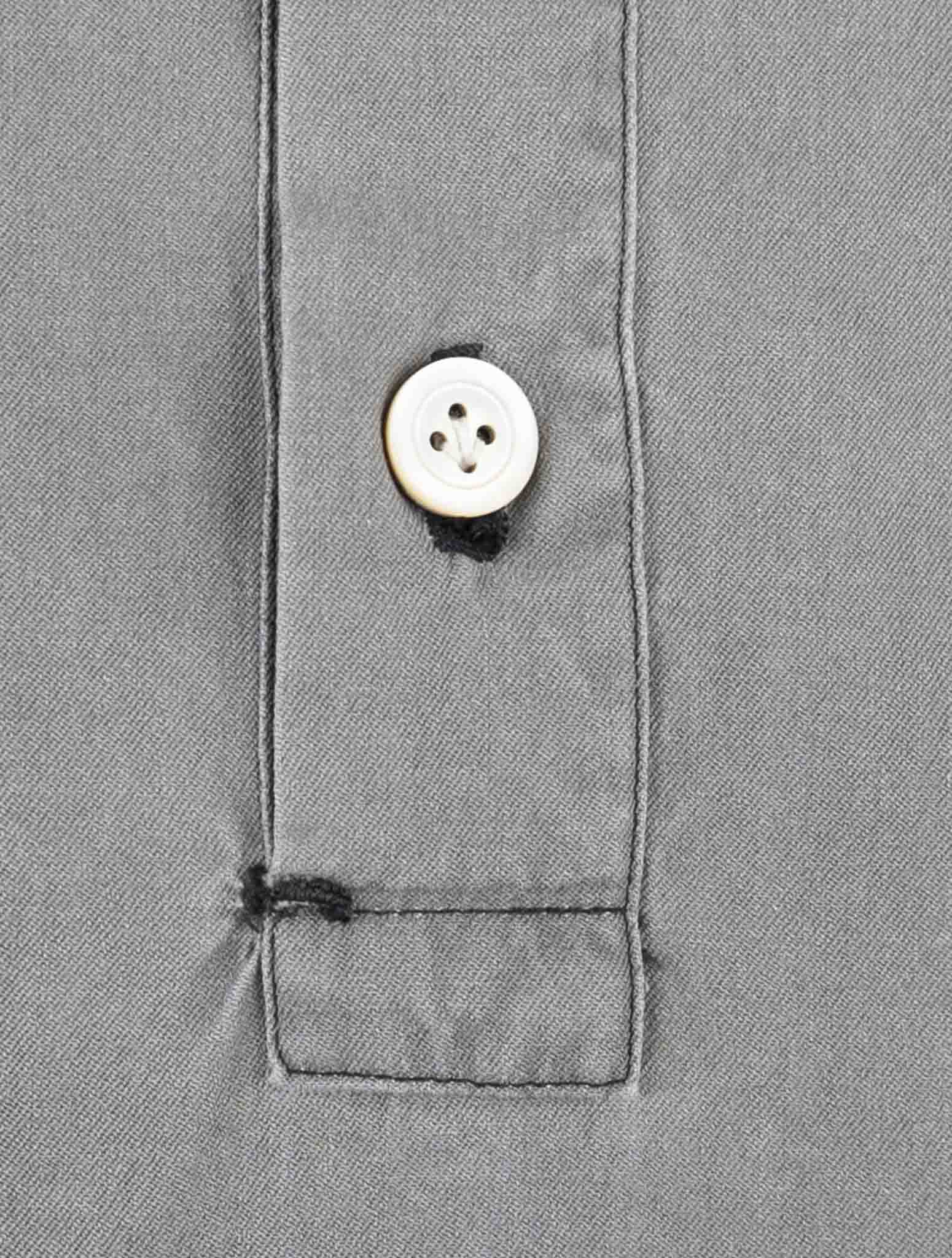 Kiton Gray Cotton Sweater Polo