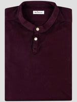 Kiton Burgundy Cotton Korean Shirt