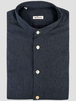 Kiton Blue Cotton Shirt