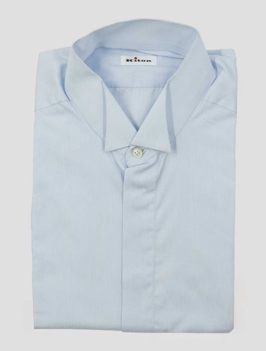 Kiton Light Blue Cotton Shirt