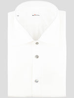 Kiton White Cotton Linen Shirt
