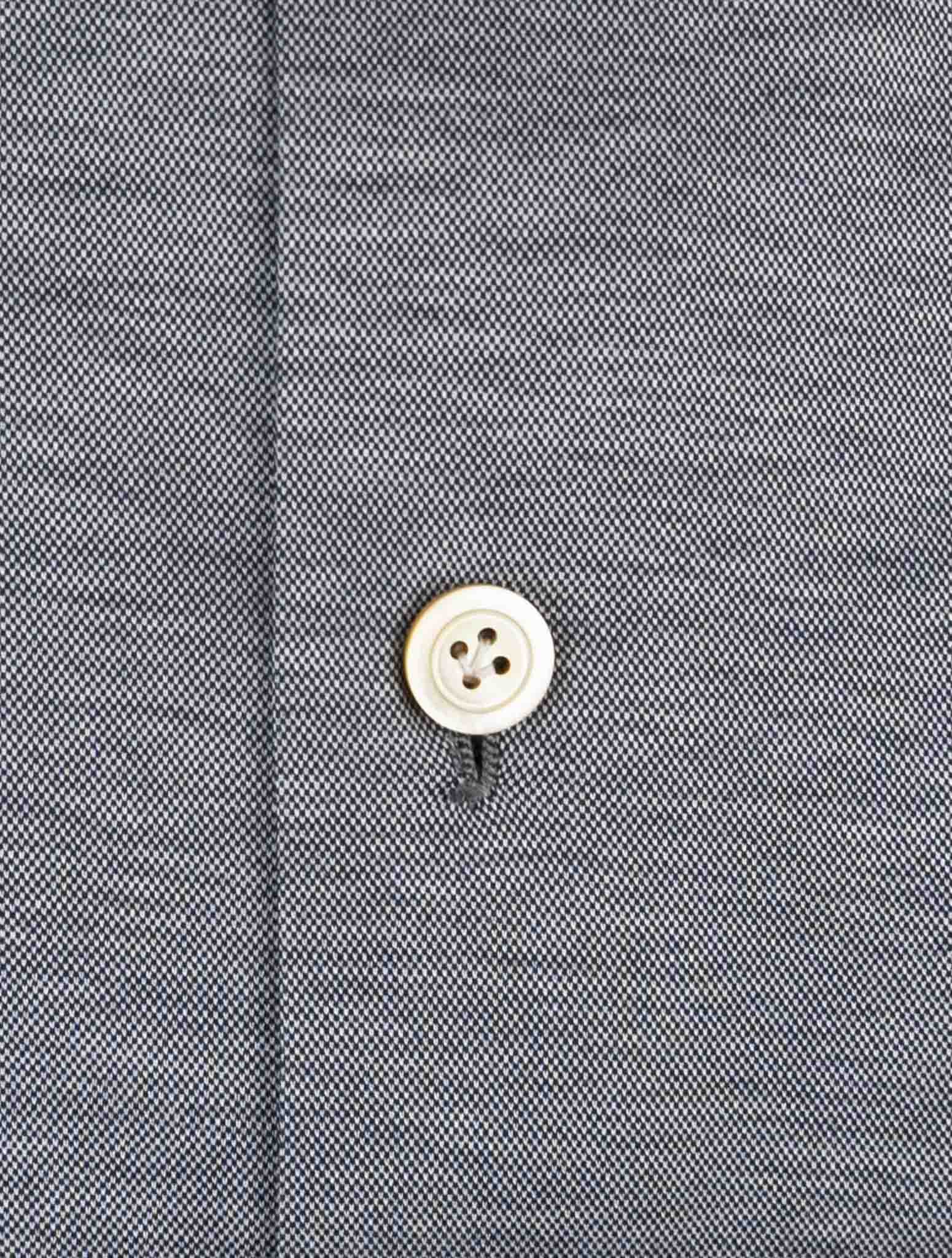 Kiton Blue Cotton Shirt