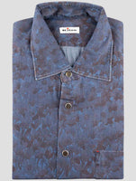 Kiton Blue Cotton Shirt