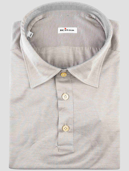 Kiton Gray Cotton Polo