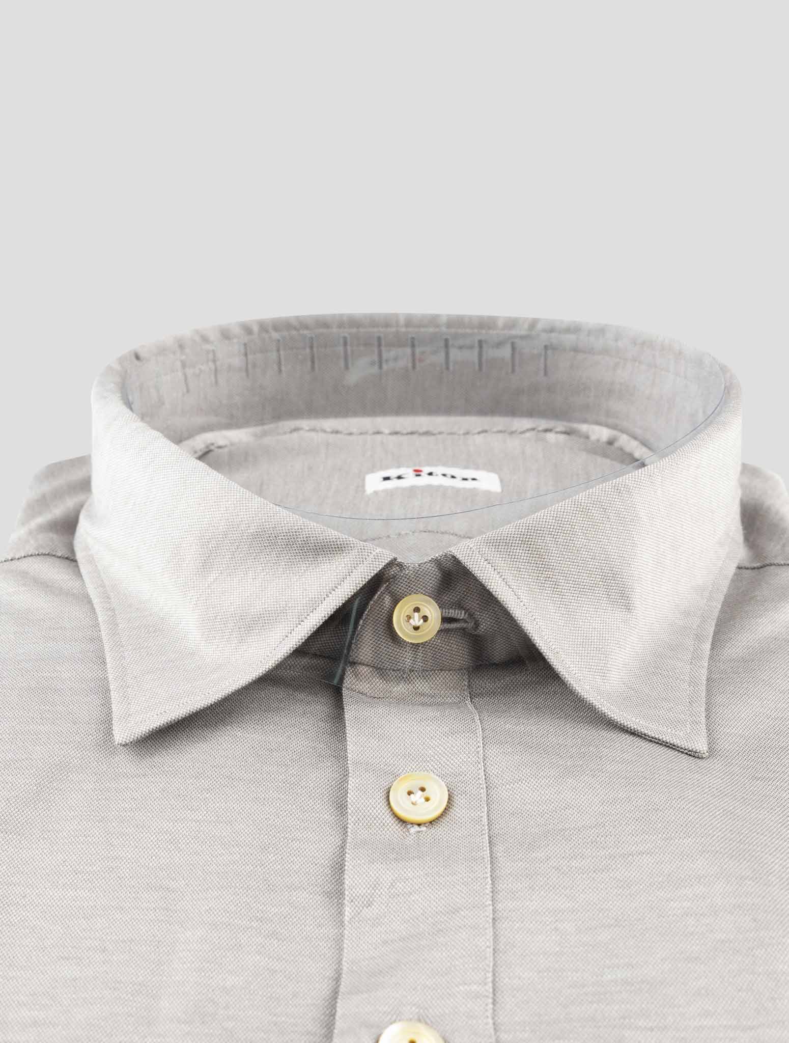 Kiton Gray Cotton Polo