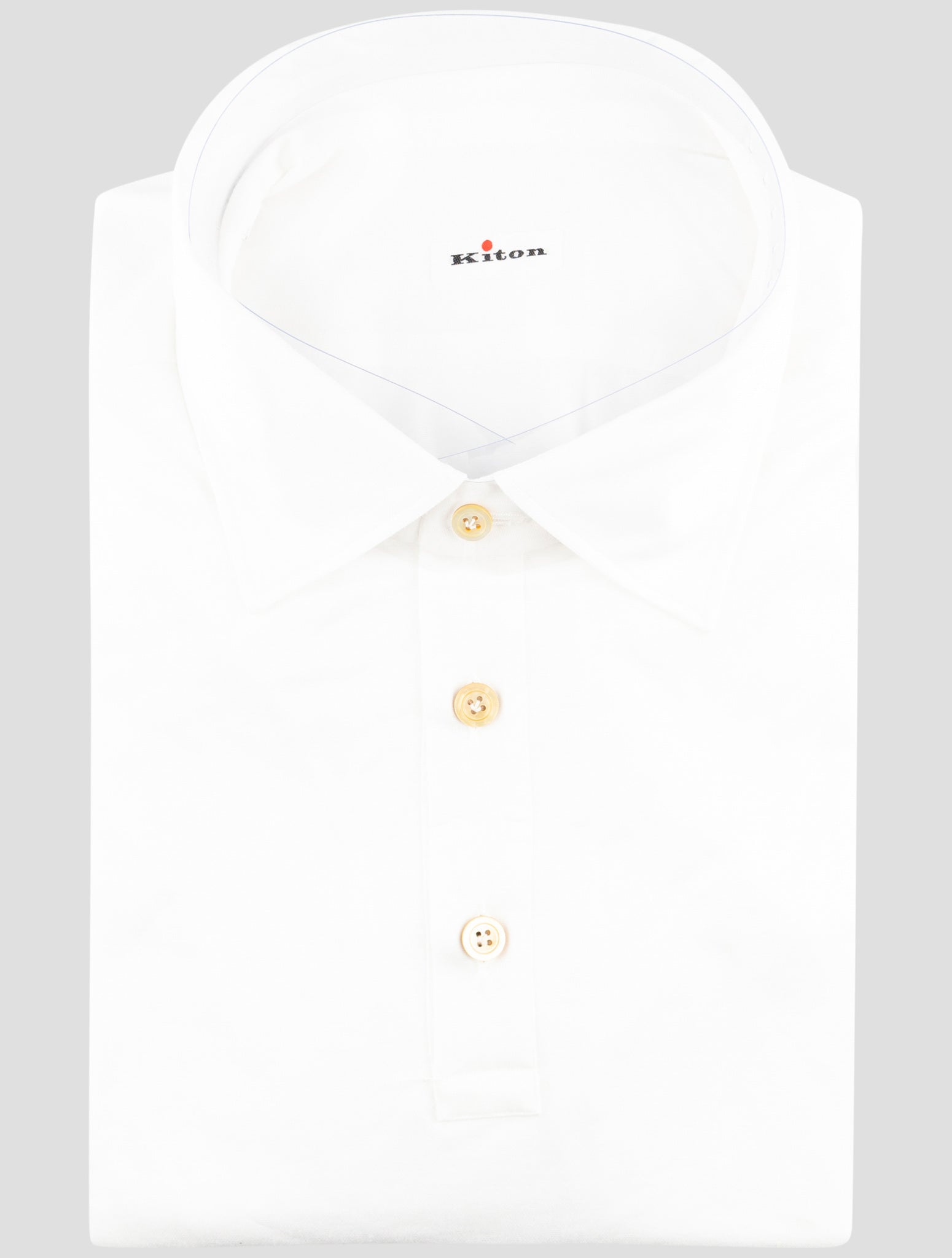 Kiton White Cotton Shirt