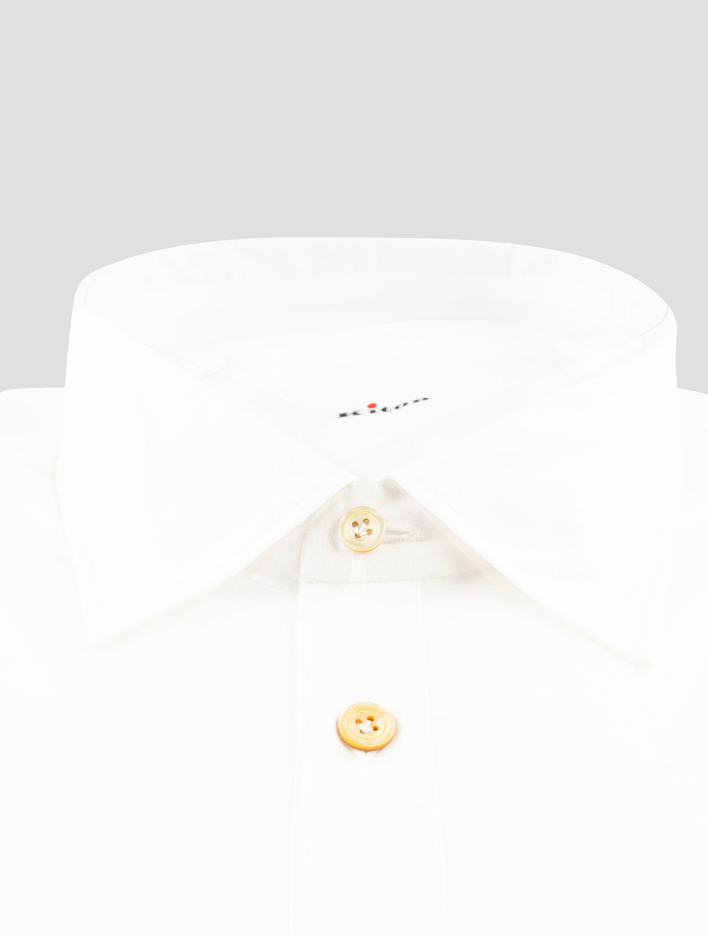 Kiton White Cotton Shirt