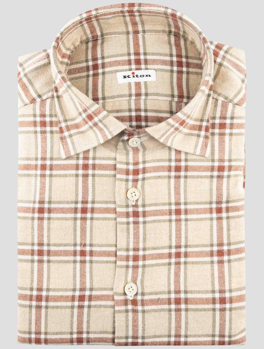 Kiton Multicolor Cotton Shirt