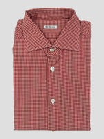 Kiton Red Cotton Shirt