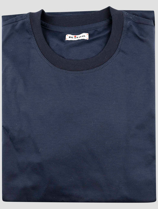 Kiton Blue Cotton T-Shirt