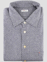 Kiton Blue Cashmere Shirt