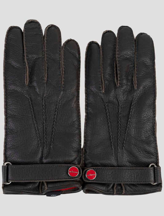 Kiton Brown Leather Gloves