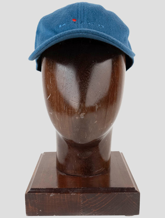 Kiton Blue Cashmere Baseball Cap