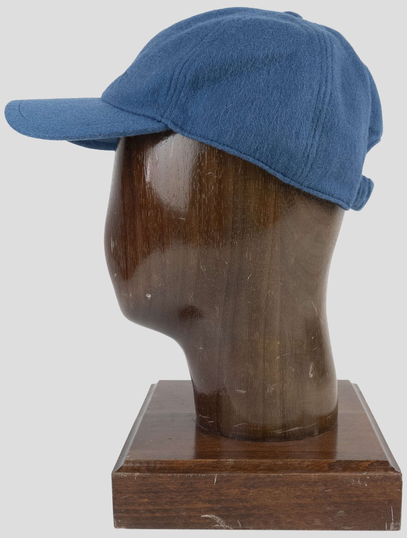 Kiton Blue Cashmere Baseball Cap