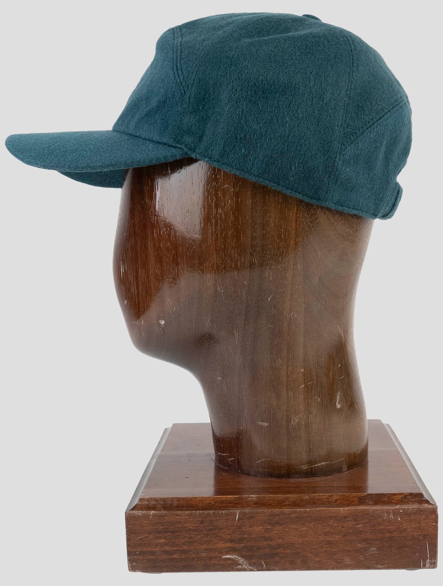 Kiton Green Cashmere Baseball Cap