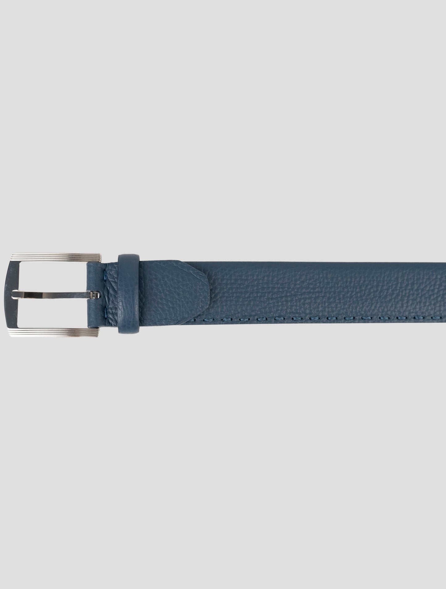 Kiton Blue Leather Belt