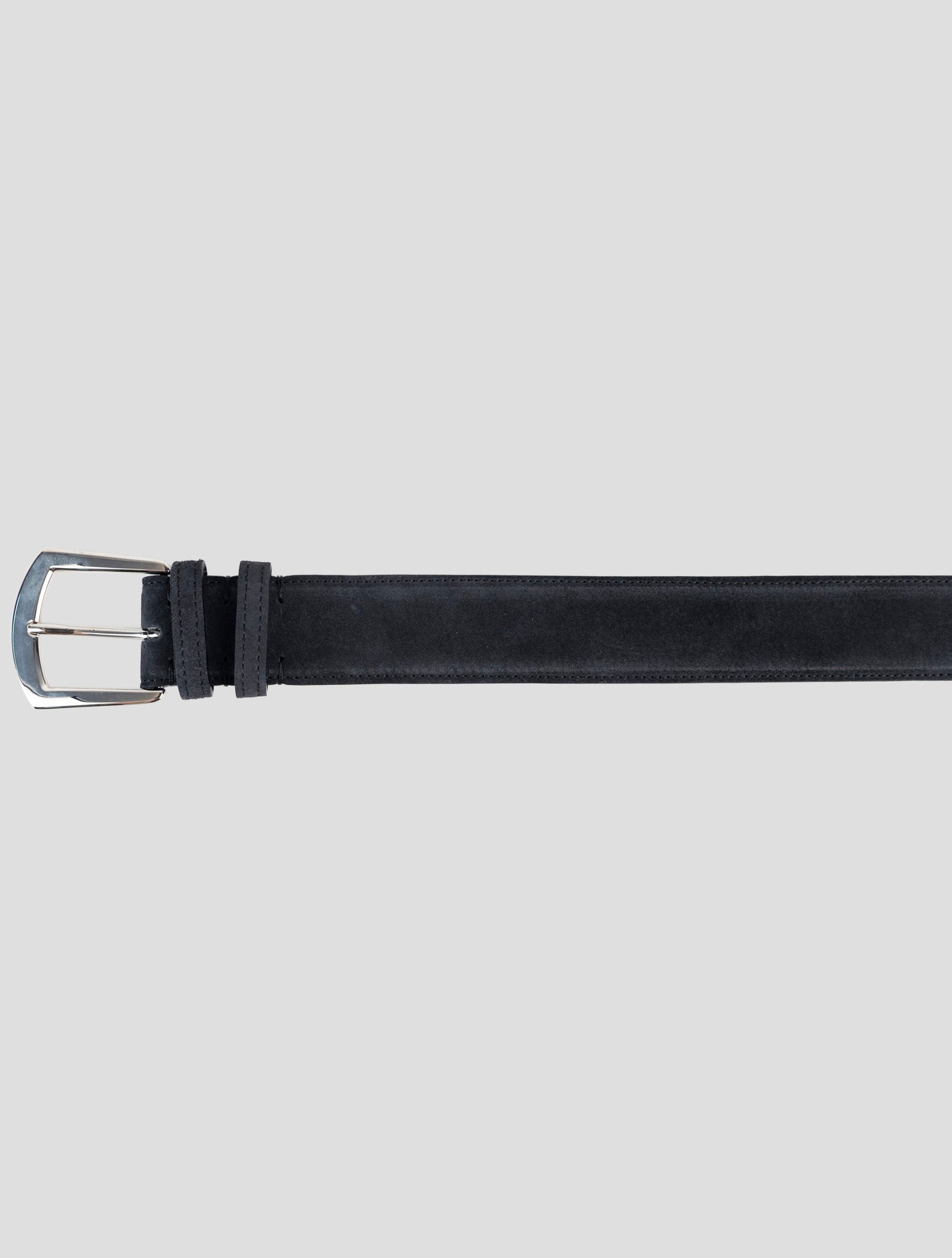 Kiton Blue Leather Suede Belt