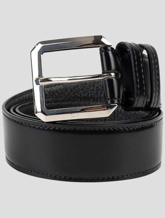 Kiton Black Leather Belt