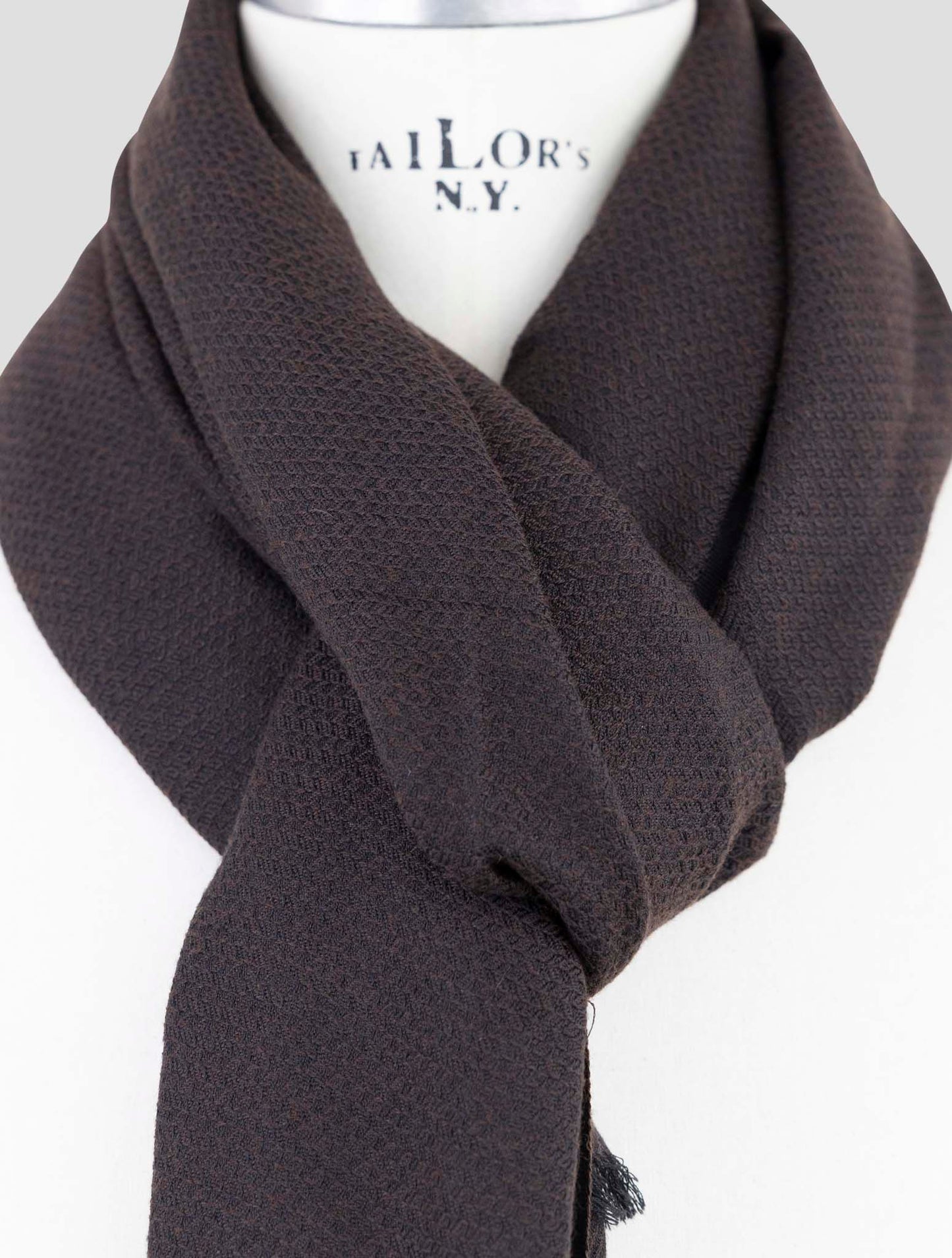 Kiton Blue Cashmere Silk Scarf