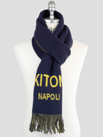 Kiton Blue Cashmere Scarf