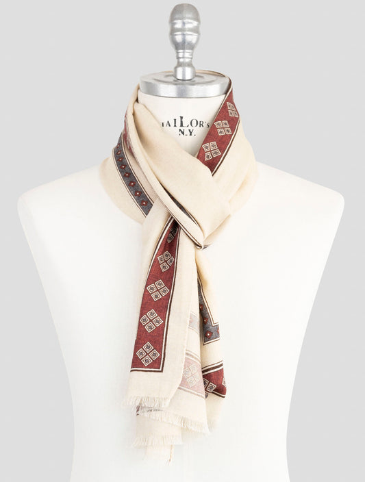 Kiton Beige Wool Scarf