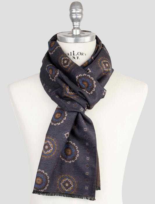 Kiton Multicolor Silk Scarf