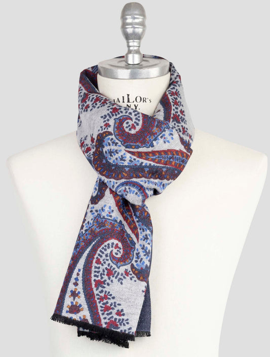 Kiton Multicolor Silk Scarf