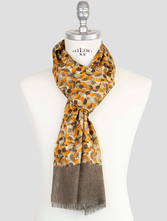 Kiton Multicolor Viscose Linen Scarf