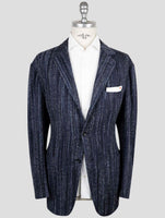 Kiton Blue Cashmere Silk Blazer