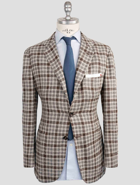 Kiton Brown Gray Cashmere Blazer