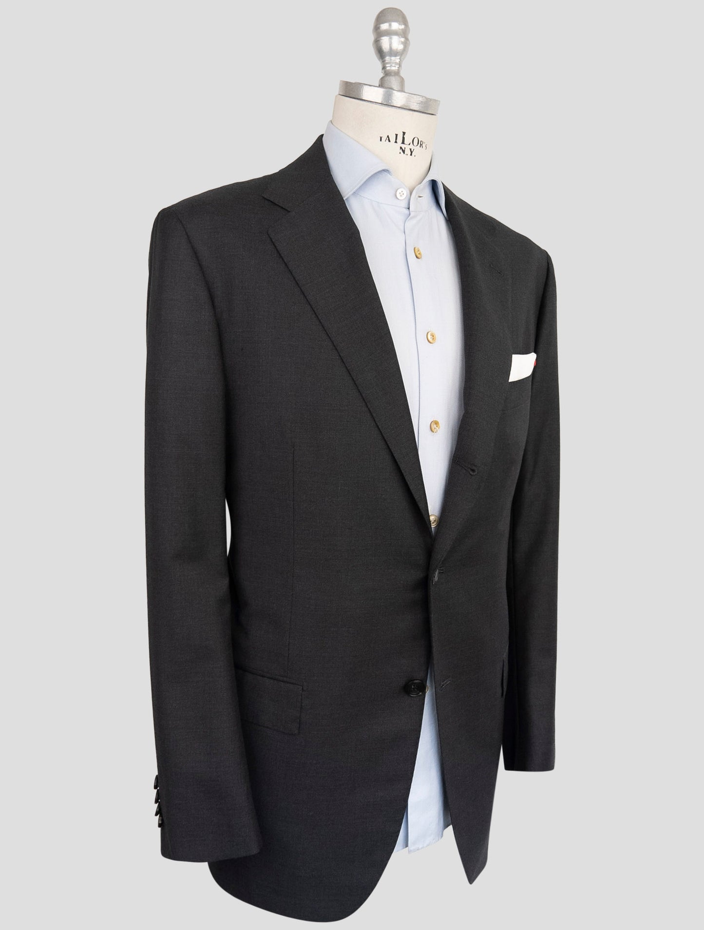 Kiton Dark Gray Wool 150's Suit