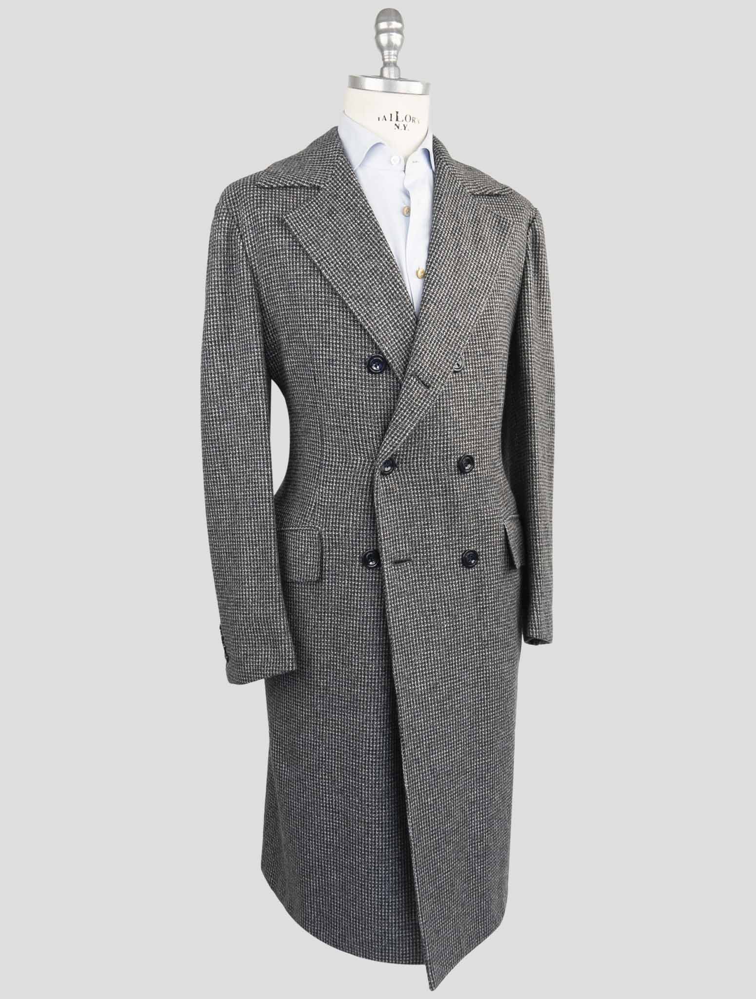 Kiton Dark Gray Cashmere Overcoat