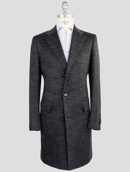 Kiton Dark Gray Cashmere Overcoat
