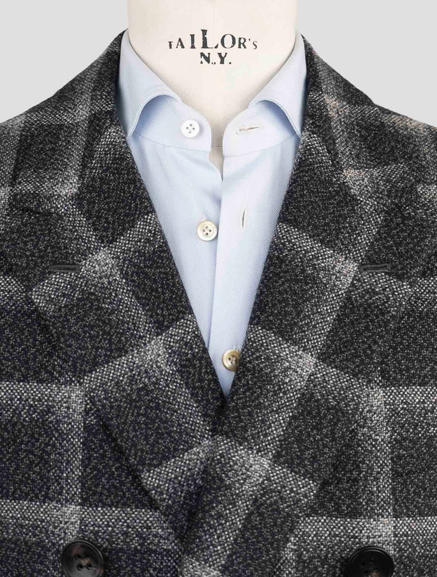 Kiton Dark Gray Cashmere Overcoat