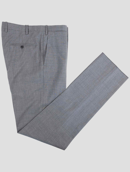 Kiton Gray Wool Dress Pants