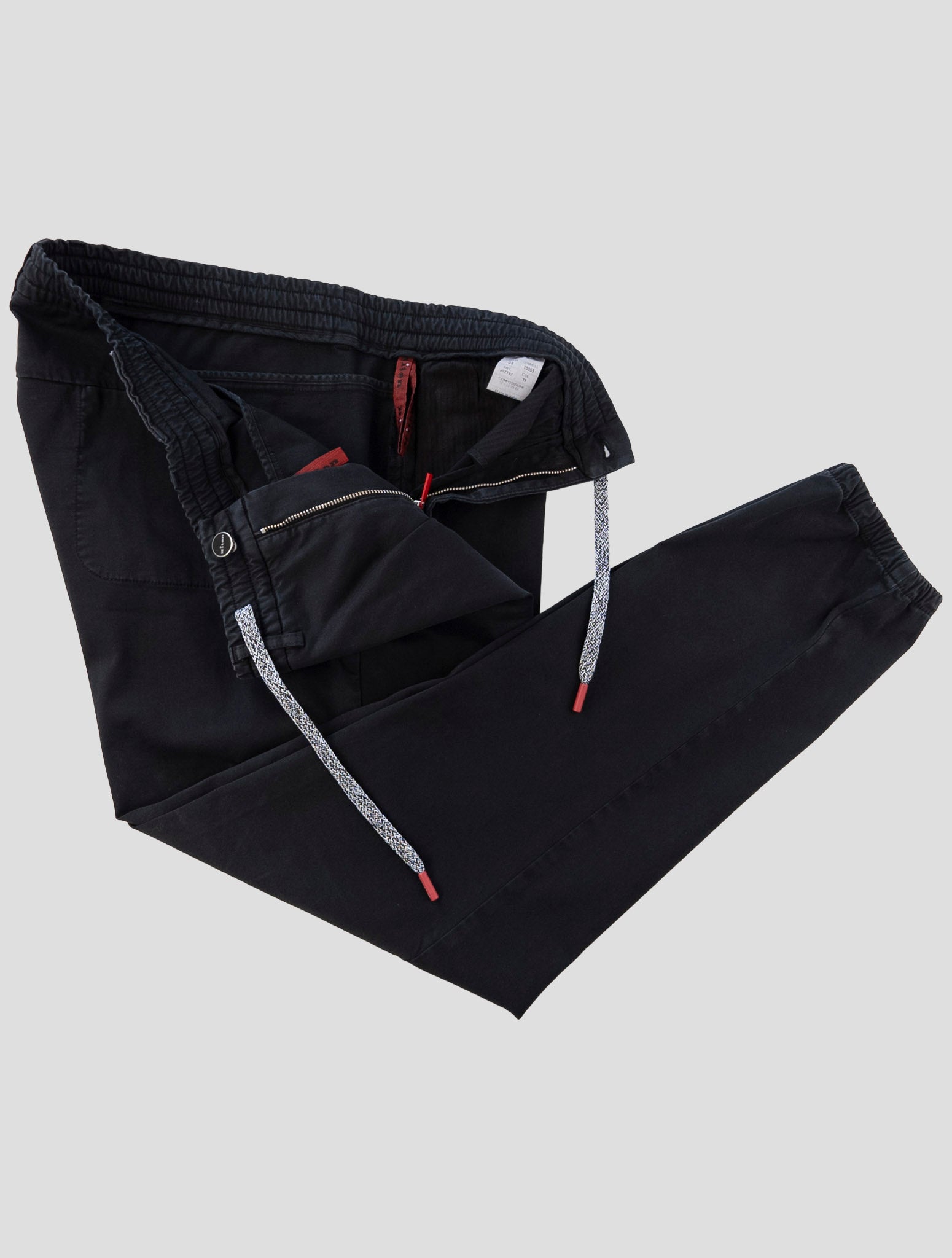 Kiton Dark Blue Cotton Ea Pants