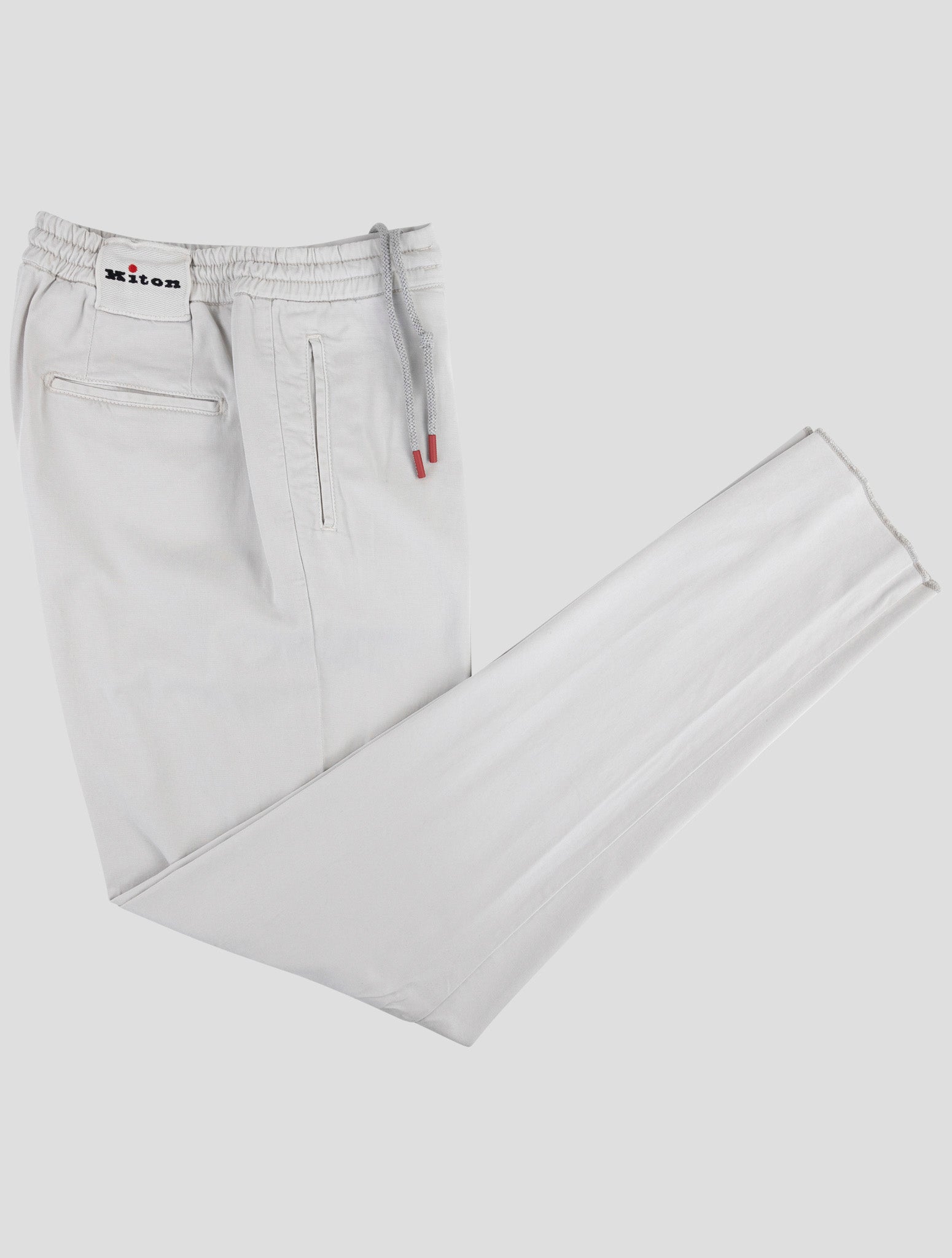 Kiton Gray Lyocell Ea Pants