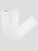 Kiton White Cotton Ea Pants