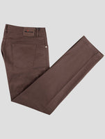 Kiton Brown Cotton Ea Jeans