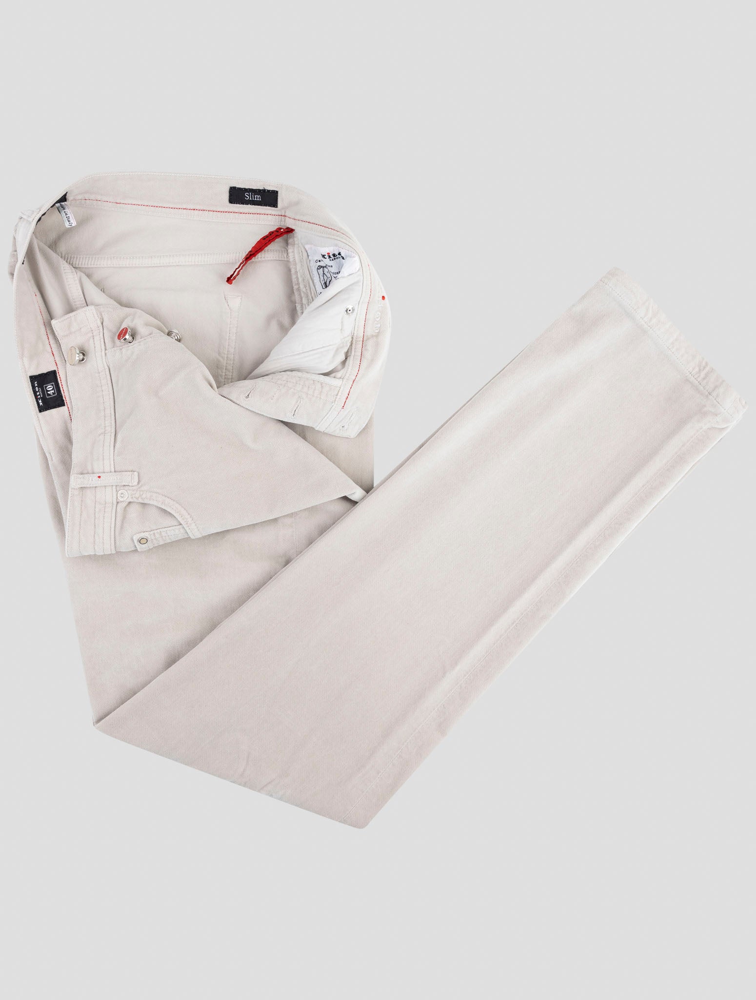 Kiton Brown Cotton Ea Jeans