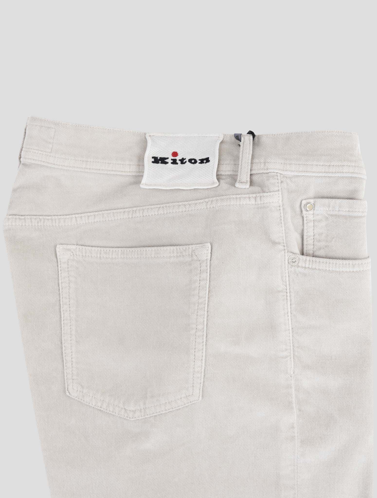 Kiton Brown Cotton Ea Jeans