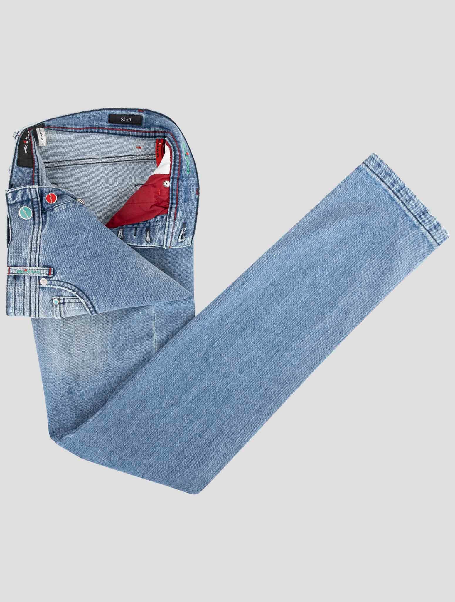 Kiton Blue Cotton Ea Jeans