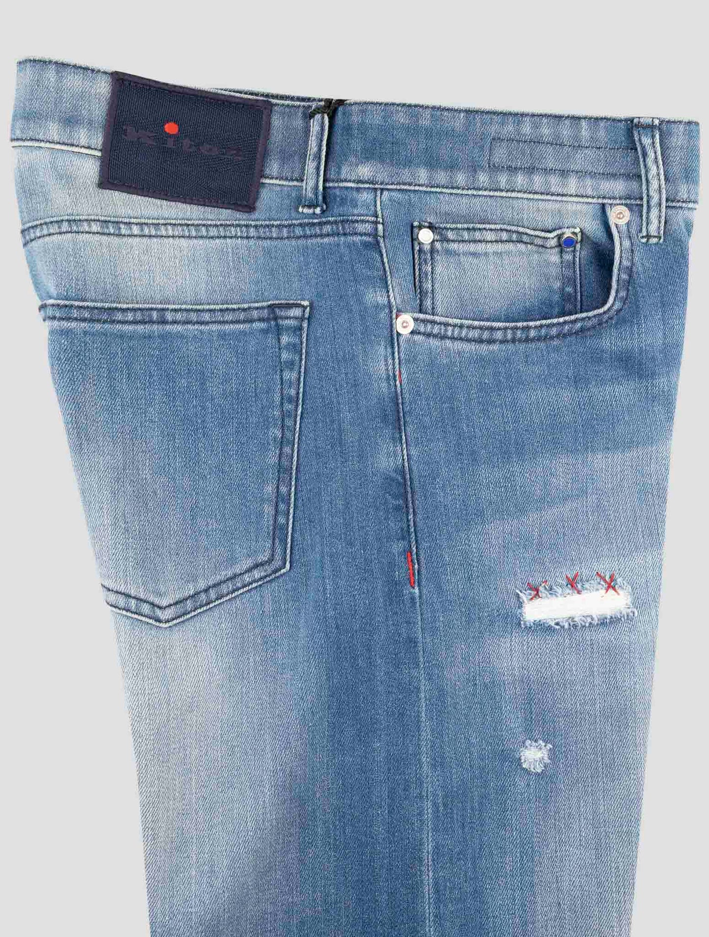 Kiton Denim Cotton Ea Jeans