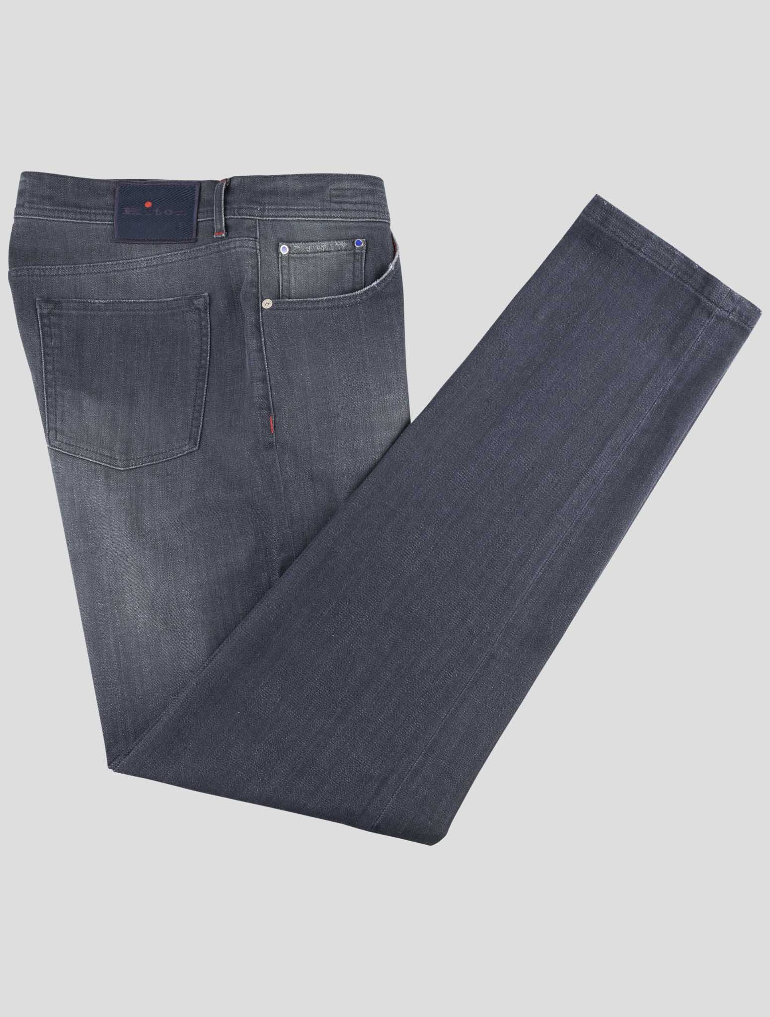 Kiton Blue Cotton Ea Jeans