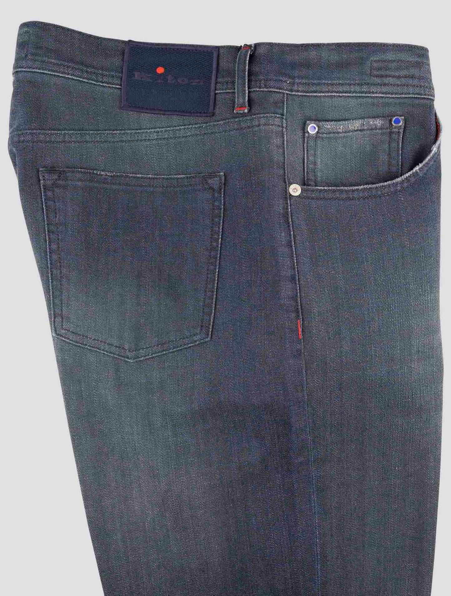 Kiton Blue Cotton Ea Jeans